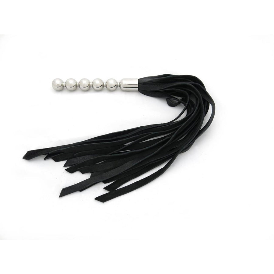 Solid Steel Ribbed Handle Flogger